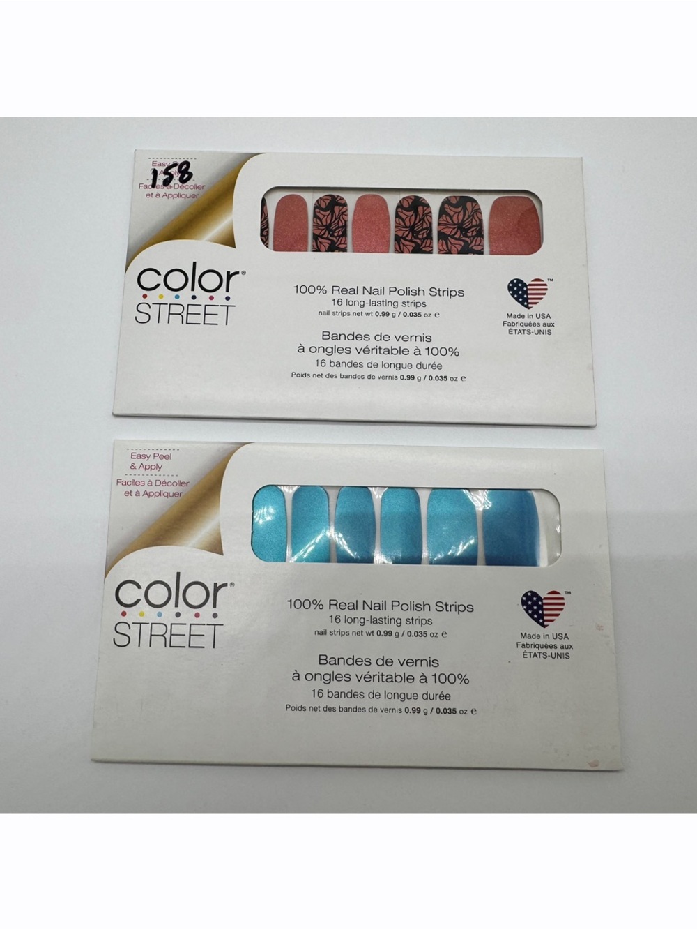 Color Street Nail Polish Strips 14 Lot Mixed Designs Glitter Solid Pink Blue New - Picture 5 of 10